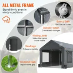 VEVOR Carport 10x20ft,Car Canopy Portable Garage