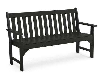 5?? Vineyard Outdoor Bench,in Black