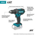 Makita 18 Volt LXT Lithium Ion Cordless 1/2 Inch Driver Drill Factory Serviced (Tool Only)