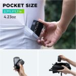 CYCPLUS Tiny Bike Pump with Gauge,Auto Stop,with Presta and Schrader Valve