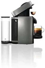 Nespresso Vertuo Plus Coffee and Espresso Maker by De’Longhi, Grey with Aeroccino Milk Frother