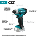 Makita 12 Volt CXT Cordless Impact Driver Kit (2.0Ah) Factory Serviced