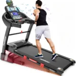 Famistar Folding Treadmill for Home with 15 Levels Auto Incline,300LB Capcity,10MPH Fast Speed Controls