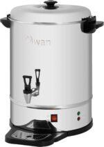 Swan SWU10L Catering Urn with Automatic Temperature Control,Drip Tray,10L,1600W,Stainless Steel