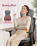 THERAZZAGGE Shiatsu Neck Back Massager with Heat,Massage Chair Full Body with Compression