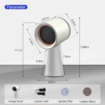 AMZCHEF Portable Range Hood with 3 Speed Exhaust Fan,Low Noise Large Oil Collection Cup