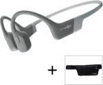 AfterShokz Aeropex OpenEar Wireless Bone Conduction Headphones with Sport Belt,Cosmic Black,23
