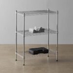 3-Shelf Adjustable,Heavy Duty Storage Shelving Unit (250 lbs loading capacity per shelf),Steel Organizer Wire Rack