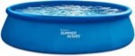 Summer Waves 18ft x 48in Quick Set Above Ground Inflatable Swimming Pool with Filter Pump,Cover,and Ground Cloth