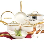 Gotham Steel 15 Pc Ceramic Pots and Pans Set Non Stick