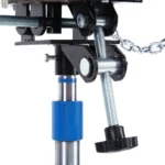 1660 Pounds Hydraulic Car Transmission Jack Vertical Lift with 360?? Swivel Wheel Pedal,Blue,33"-70"(0.75Ton)
