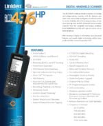 Uniden BCD436HP HomePatrol Digital Handheld Scanner with GPS & Weather Alerts