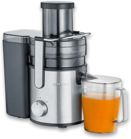 Severin Multi-Purpose electric Juicer with 800 W of power ES 3570,brushed stainless steel-black