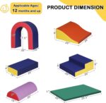 TODEFULL 10 Piece Foam Climbing Blocks,Soft Climbing Toys