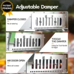 BIG HORN OUTDOORS 16 Inch Wood Pellet Burning Pizza Oven