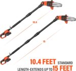 MAXLANDER Cordless Pole Saws Trimming Pole Hedge Trimmer