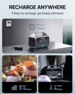 DaranEner Portable Power Station 300W. 268.8Wh (600W Surge) LiFePo4 Solar Generator