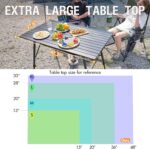 PORTAL Camping Table Portable Foldable with Adjustable Legs