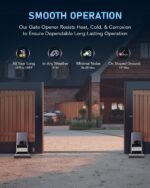 CO-Z Sliding Gate Opener Hardware Security System Kit