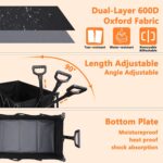 EAYNON 220L Collapsible Foldable Wagon with 500lbs Weight Capacity