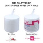 Monkey Movement Black Stainless Steel Floor Stand Wipe Dispenser with Built-in Trash Can