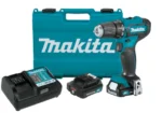 Makita 12V max CXT Lithium?Ion Cordless 3/8 Inch Driver?Drill Kit 2.0Ah Factory Serviced