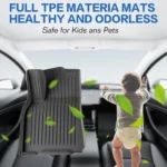 Weize Floor Mats for Tesla Model Y 5-Seat 2021-2023 2022 2024