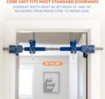 6 Piece Indoor Doorway Gym Set for Kids ÿ Indoor Swing for Kids Includes Kids Swing Chair,Rings,Hanging Trapeze,Ladder,Swinging Rope & Pullup Bar