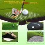 MyVoice 6-in-1 Ultimate Golf Mat Set with 6 Interchangeable Hitting Mats