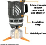 Jetboil Zip Camping Stove Cooking System,Carbon