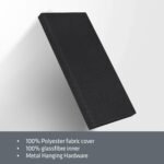 UMIACOUSTICS 2pcs Fiberglass Sound Proof Wall Panels,Sound Absorbing Panels