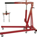 Strongway Hydraulic Engine Hoist with Load Leveler ?C 2-Ton Capacity,1in.-82 5/8in. Lift Range