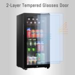 HAILANG Beverage Refrigerator With 105 Can,Freestanding Beverage Cooler