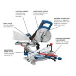 Bosch GCM18V08N 18V 812?? Cordless Single Bevel Slide Miter Saw ?C Bare Tool