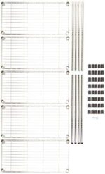 3-Shelf Adjustable,Heavy Duty Storage Shelving Unit (250 lbs loading capacity per shelf),Steel Organizer Wire Rack