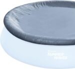 Summer Waves 18ft x 48in Quick Set Above Ground Inflatable Swimming Pool with Filter Pump,Cover,and Ground Cloth
