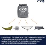 Hammock System - Includes Sub6 Hammock,Helios Suspension System,Guardian SL Bug Net,and Rain Tarp - Set of Lightweight Hammock Essentials for Camping,or Hiking - Grey/Lichen