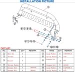 AUTOSAVER88 Bull Bar Compatible Tube Brush Push Grille Guard Front Bumper