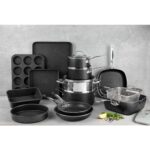 GRANITESTONE 20Piece Aluminum UltraDurable NonStick Diamond Infused Cookware and Bakeware Set
