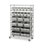 Member's Mark Commercial Bin Rack w Wheels ?C 22 Bins