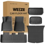 Weize Floor Mats for Tesla Model Y 5-Seat 2021-2023 2022 2024