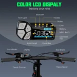 TST Electric Bike,4.0 Fat Tire Foldable Ebike,48V 13Ah Battery,750W Electric Commuter Bicycle with LCD,20" One-Step Folding Electric City Bike for Men Women,Black