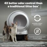 PetSafe Automatic Cat Litter Box Self Cleaning,App Controlled Self Cleaning with Health Monitoring