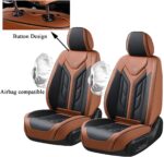 Coverado Seat Covers,Car Seat Covers Full Set,Leather Seat Covers for Cars