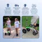 Hybrid - Most Compact All Terrain Knee Scooter for Adults for Foot Surgery Heavy Duty Knee Walker for Broken Ankle Foot Injuries Recovery Leg Scooter Best Knee Crutch Alternative (Green)