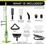 H2O MOP? X5 Steam Mop and Handheld Steam Cleaner For Cleaning Hardwood and Kitchen Tile Floors Grout Cleaner Upholstery Cleaner and Carpets