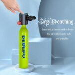 Scuba Diving Tank,0.5L Constant Pressure Mini Scuba Tank,Dive Tanks with On-Off Valve,5-10 Minutes Underwater Capability,Portable Mini Scuba Tanks,Scuba Diving Tanks with Pump