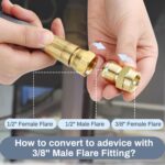 Aekops 48Feet 1/2 inch Natural Gas Hose with Quick Connect Fittings