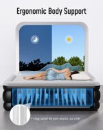 Airefina King Size Air Mattress With Built in Pump Raised