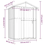 Small Metal Garden Sheds in 4 Colours